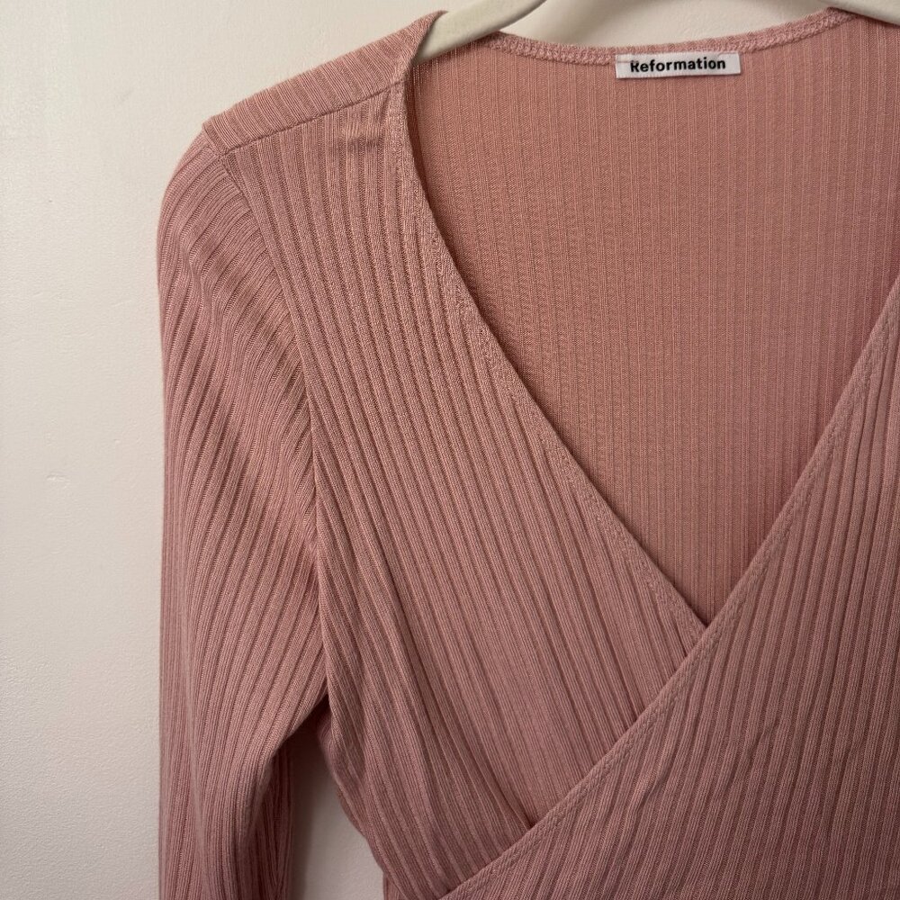 Reformation Ballerina Wrap Top